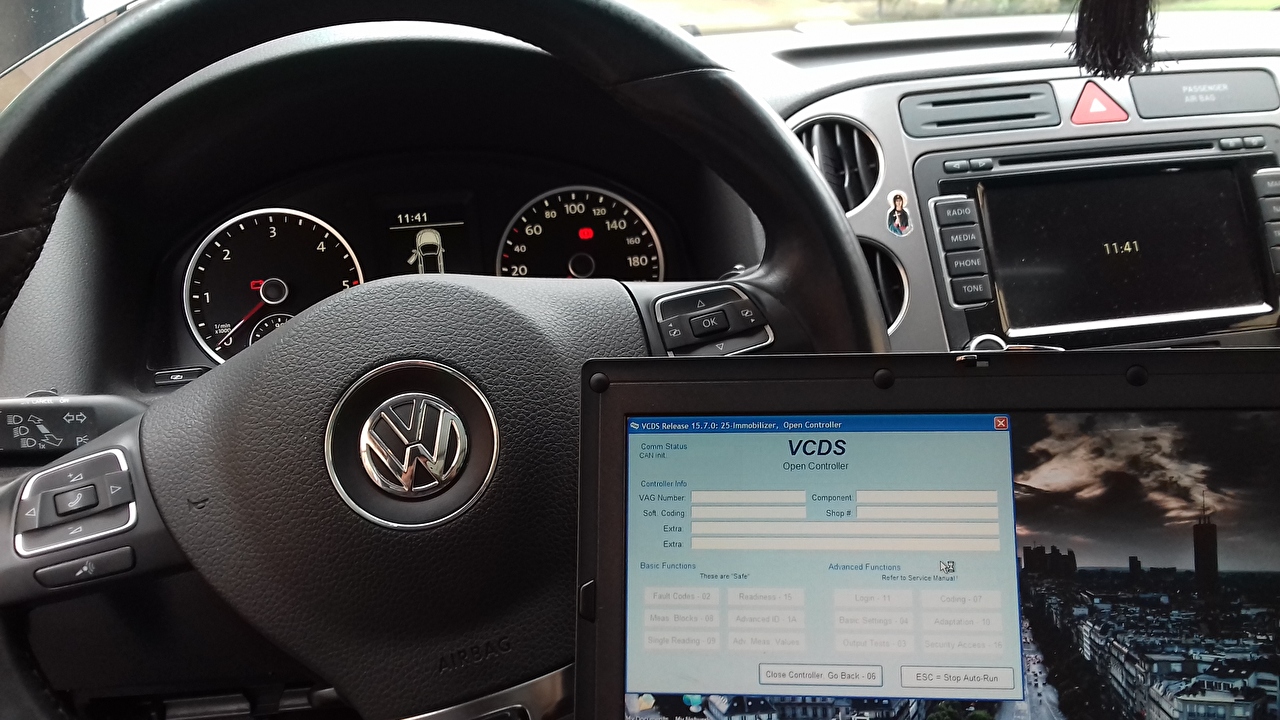 VW Tiguan – Servis špulne volana